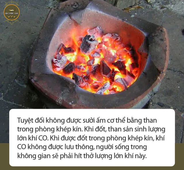 sai lam khi sưởi ấp cơ thể khi trời lạnh