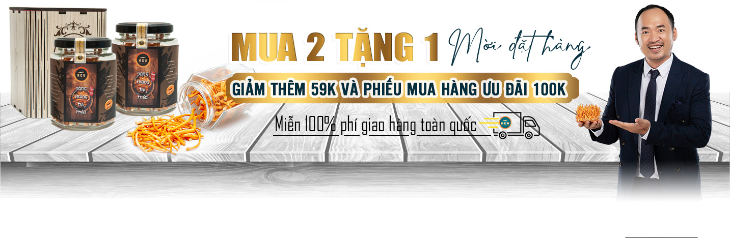 đông trùng hạ thảo, mua 2 tặng 1
