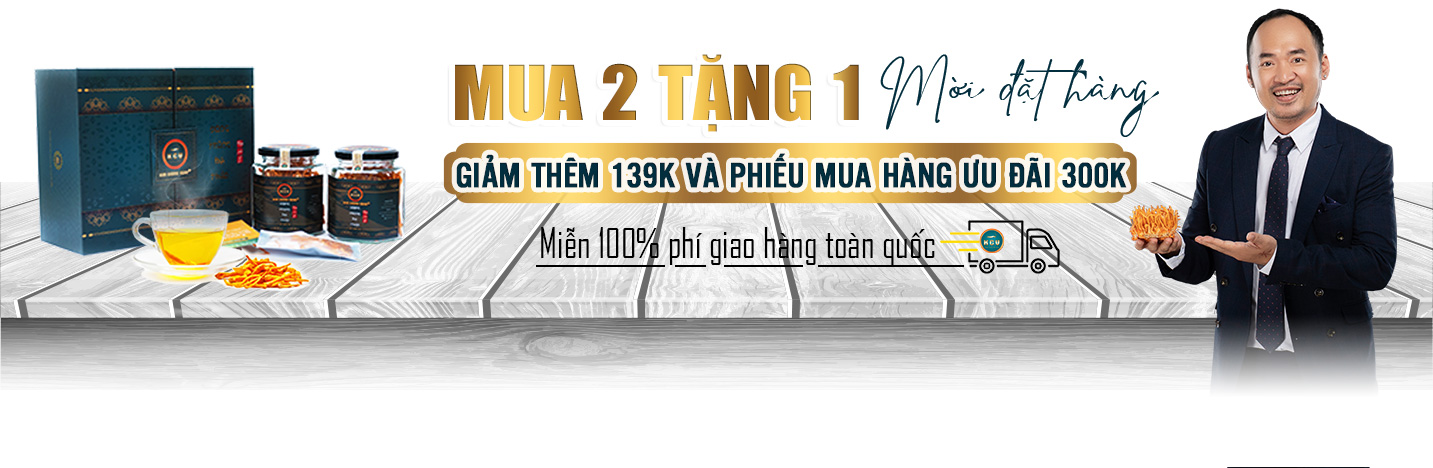 đông trùng hạ thảo, mua 2 tặng 1