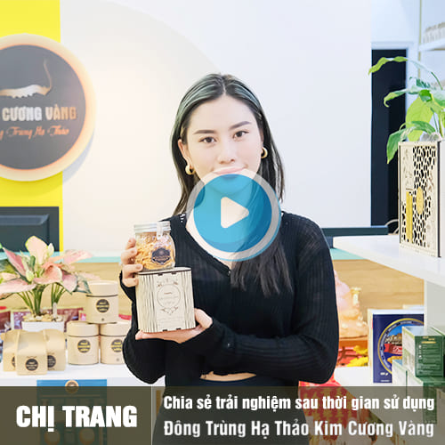 Chị Trang Gymmer chia sẽ trải nghiệm đông trùng hạ thảo kim cương vàng