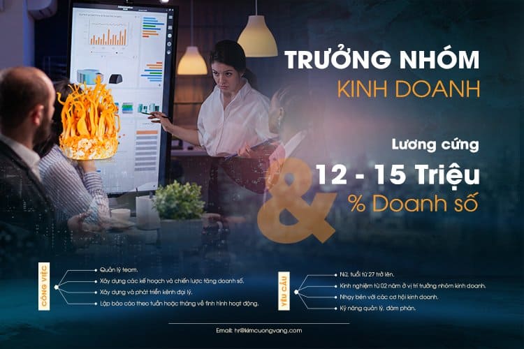 Tuyển Dụng: Trưởng Nhóm Kinh Doanh