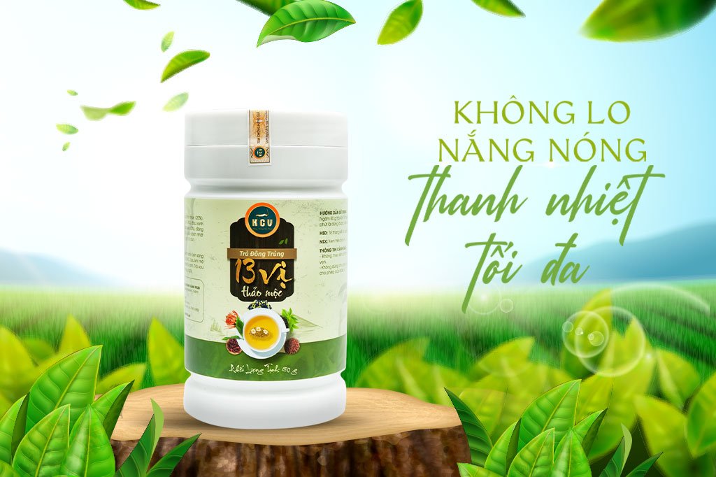 Có trà thảo mộc 13 vị thanh nhiệt tối đa - Hè không lo nắng nóng