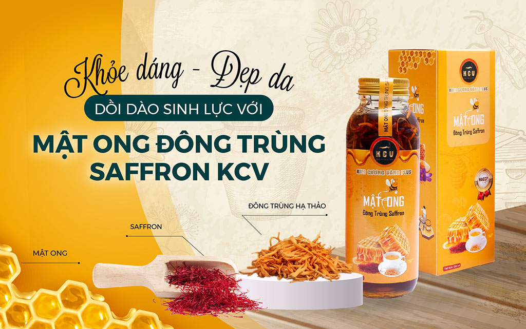 Mật ong đông trùng Saffron giúp khỏe dáng, đẹp da