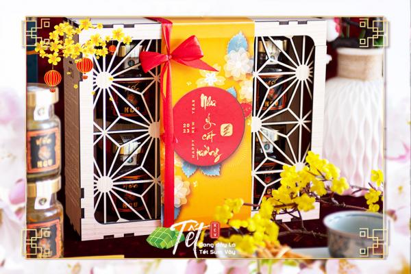 Quà Tết An Lành - Set 4 Hộp Yến Đông Trùng Hạ Thảo