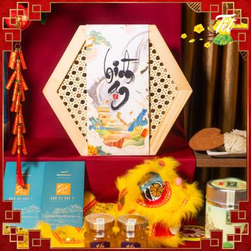 [🔥🔥🔥 Mua 1 tặng 1 chai rượu thượng hạng] Quà Tết Xuân Đáo Bình An